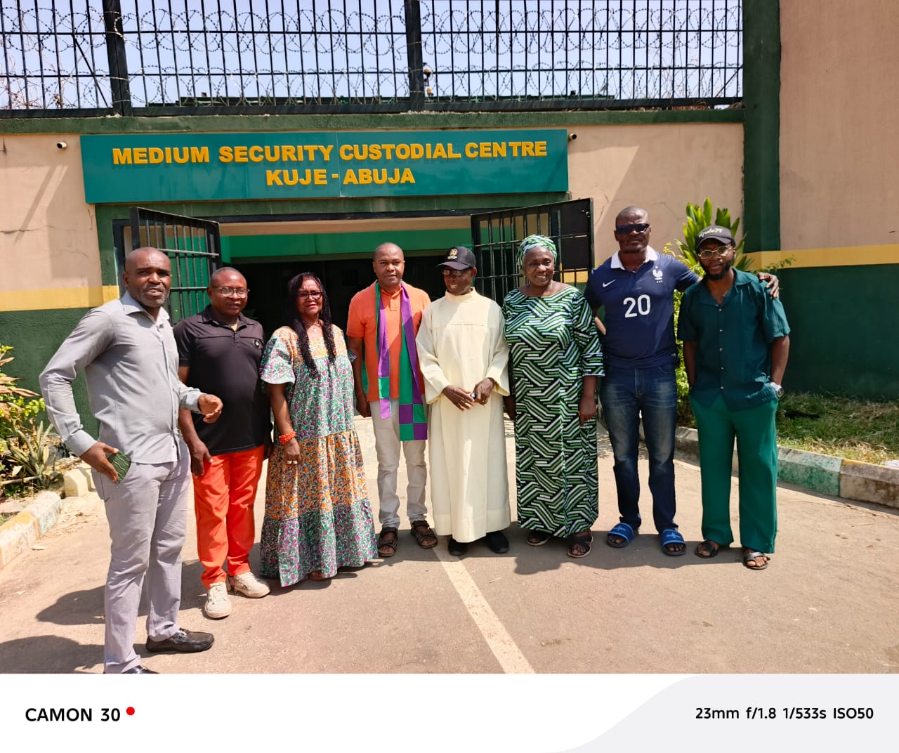VIN-JPIC outreach team and community members at the Kuje custodial centre, Abuja